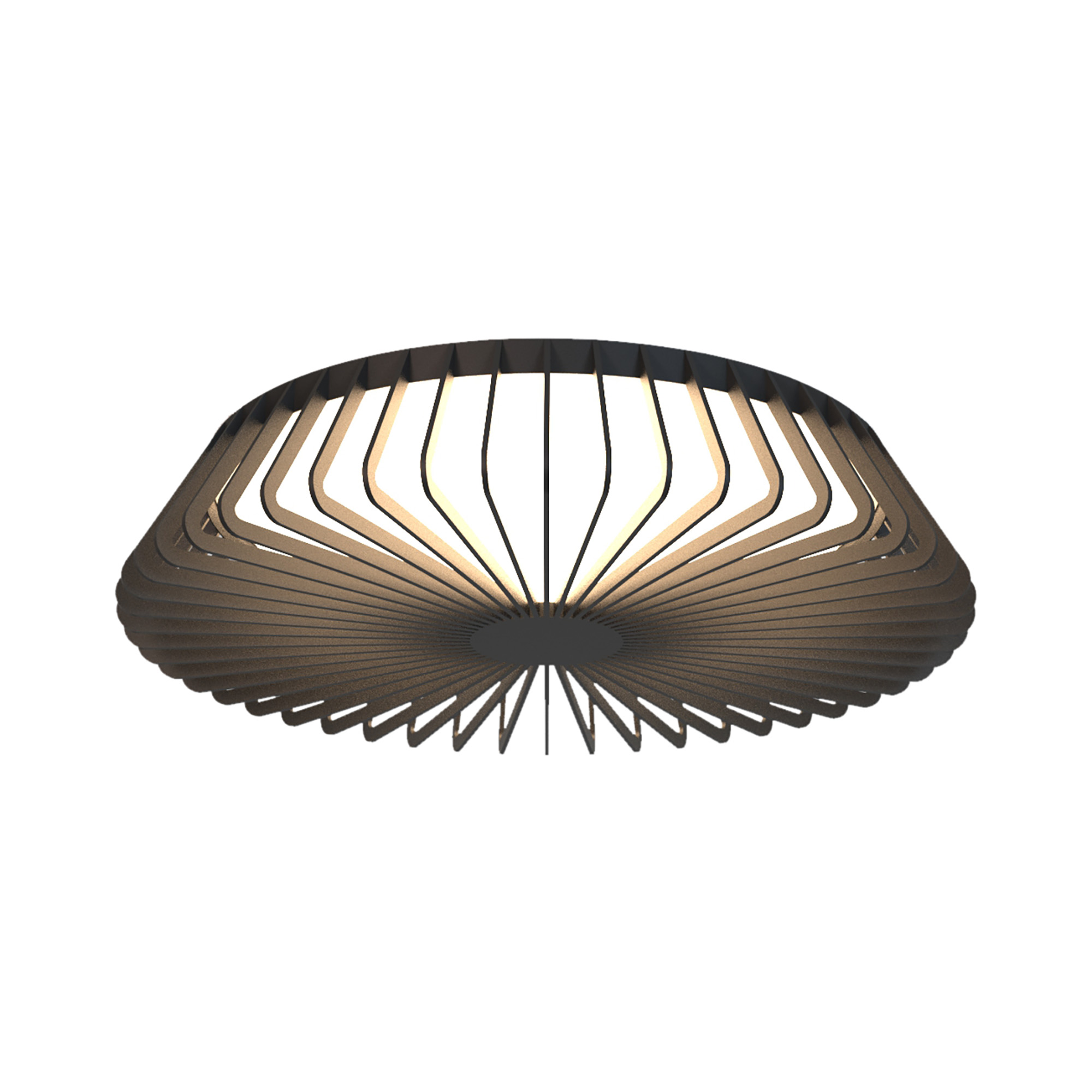 M7965  Himalaya Ceiling (Light Only) Dimmable 80W LED Black
